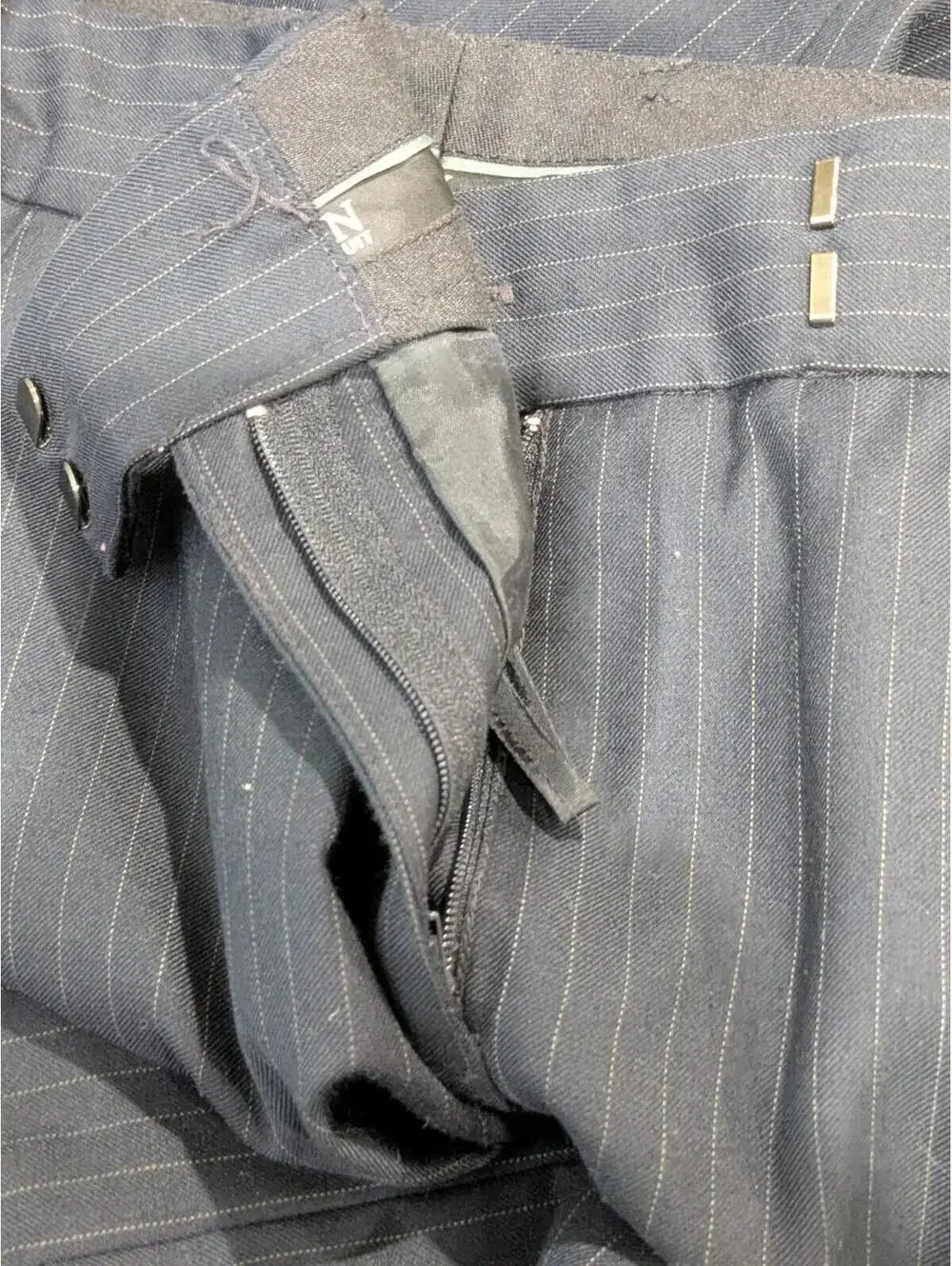 Anne Klein Women’s Pinstripe Wide-Leg Suit Pants, Size 8 - Picture 8 of 9